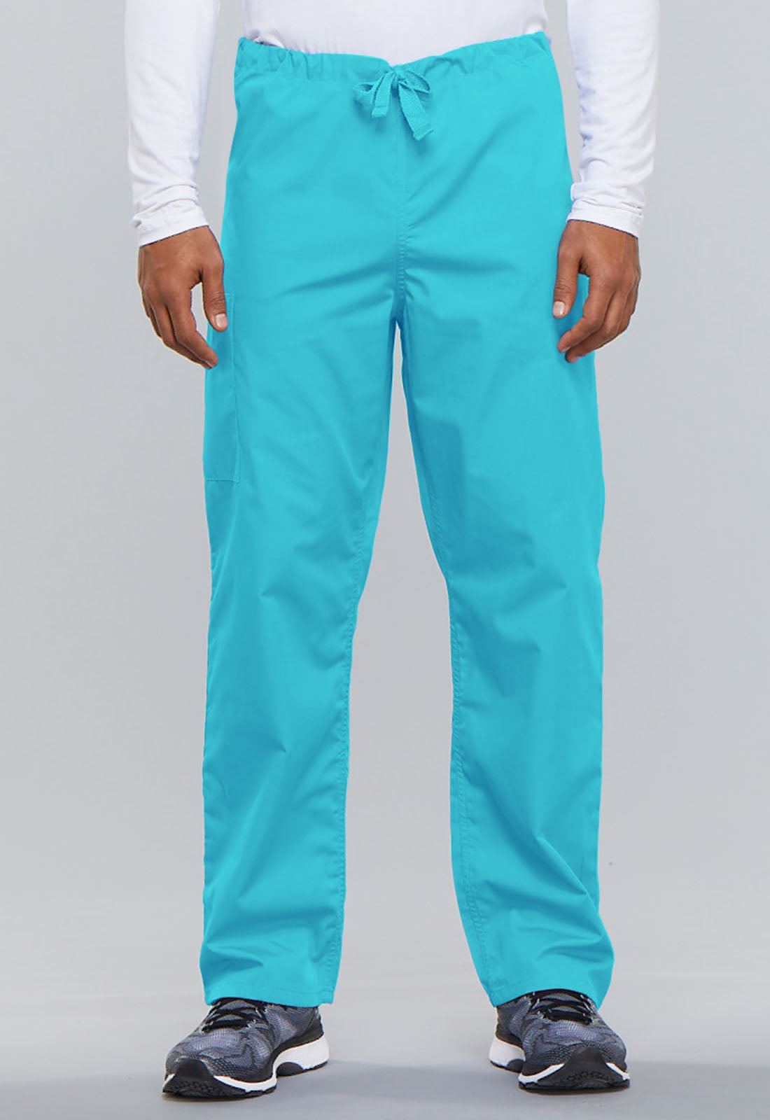 Unisex Unisex Drawstring Cargo Pant - Turquoise